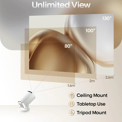 Portable HD Wireless Smart Projector